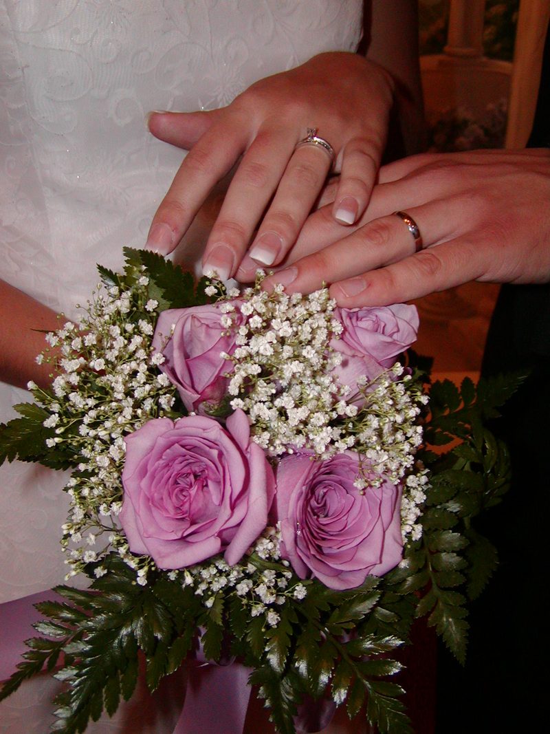 Lilac rose bouquet